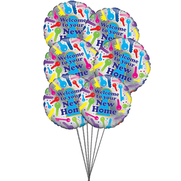 Maison heureuse (6 Ballons Mylar)