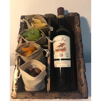 Boîte à vin en bois