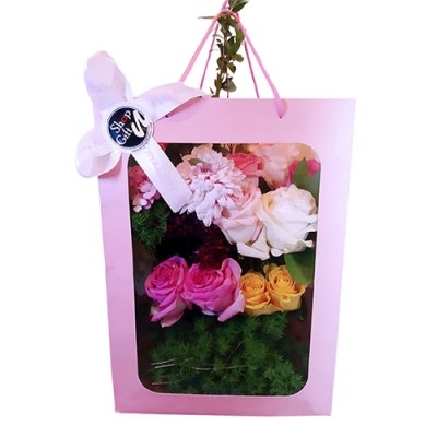 Boîte de fleurs pratique