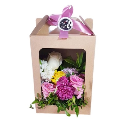 Boîte de fleurs pratique