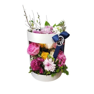 Fleurs en boîte