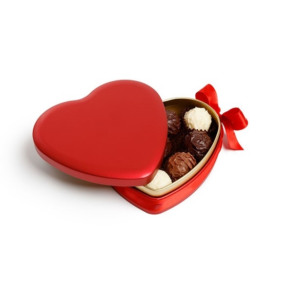 Coeur Étain Rouge 10 Pcs.