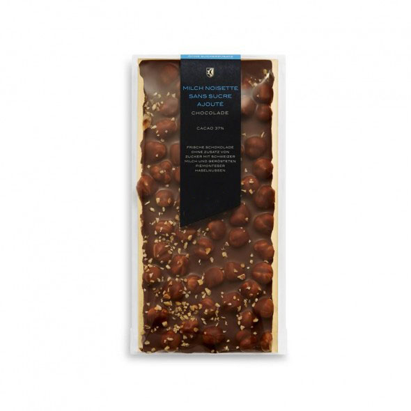 Noisette Sans Sucre Chocolat au Lait 37% 175G