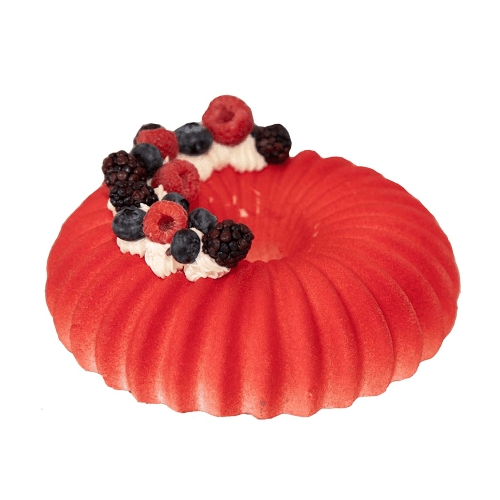 Mélanger le Gâteau Mousse Aux Baies-8