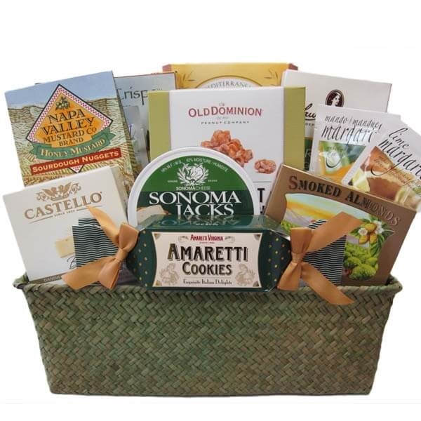 Panier-cadeau gourmand délicieux