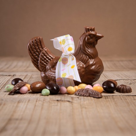 Poule au chocolat de Pâques (12 cm)