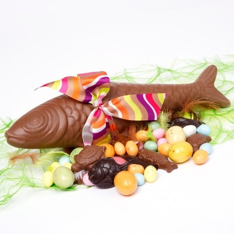 Poisson de Pâques au chocolat au lait
