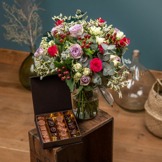 Fleurs et chocolats
