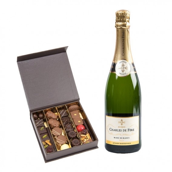 Chocolats et mousseux premium (35 NOMBRE DE CHOCOLATS)