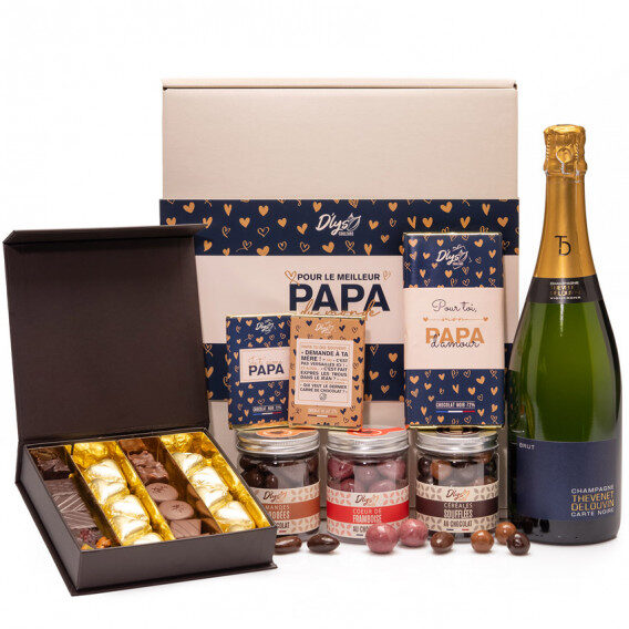 Chocolats et vin Fête des pères