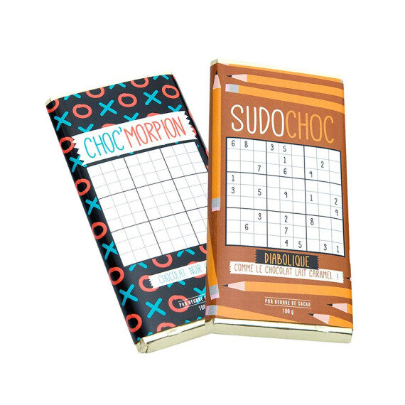 Tablettes chocolat et SudoChoc Chocmorpion